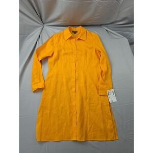 Classique Entier Nordstrom‎ Women Linen Cover-up Orange Size Medium NWT